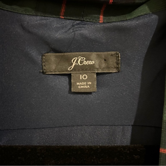 J. Crew Plaid Dress sz 10 - Picture 8 of 9